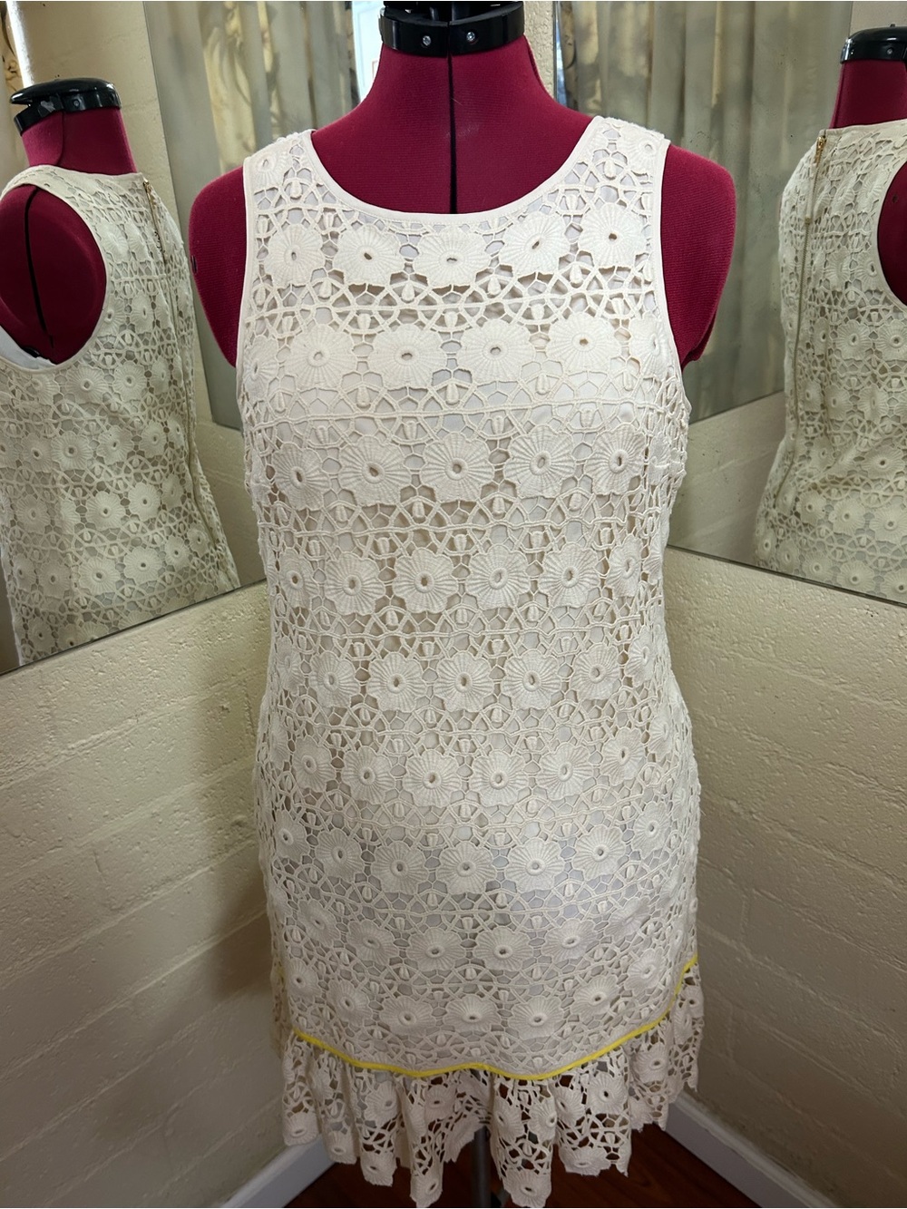 Juicy Couture off white lace dress
